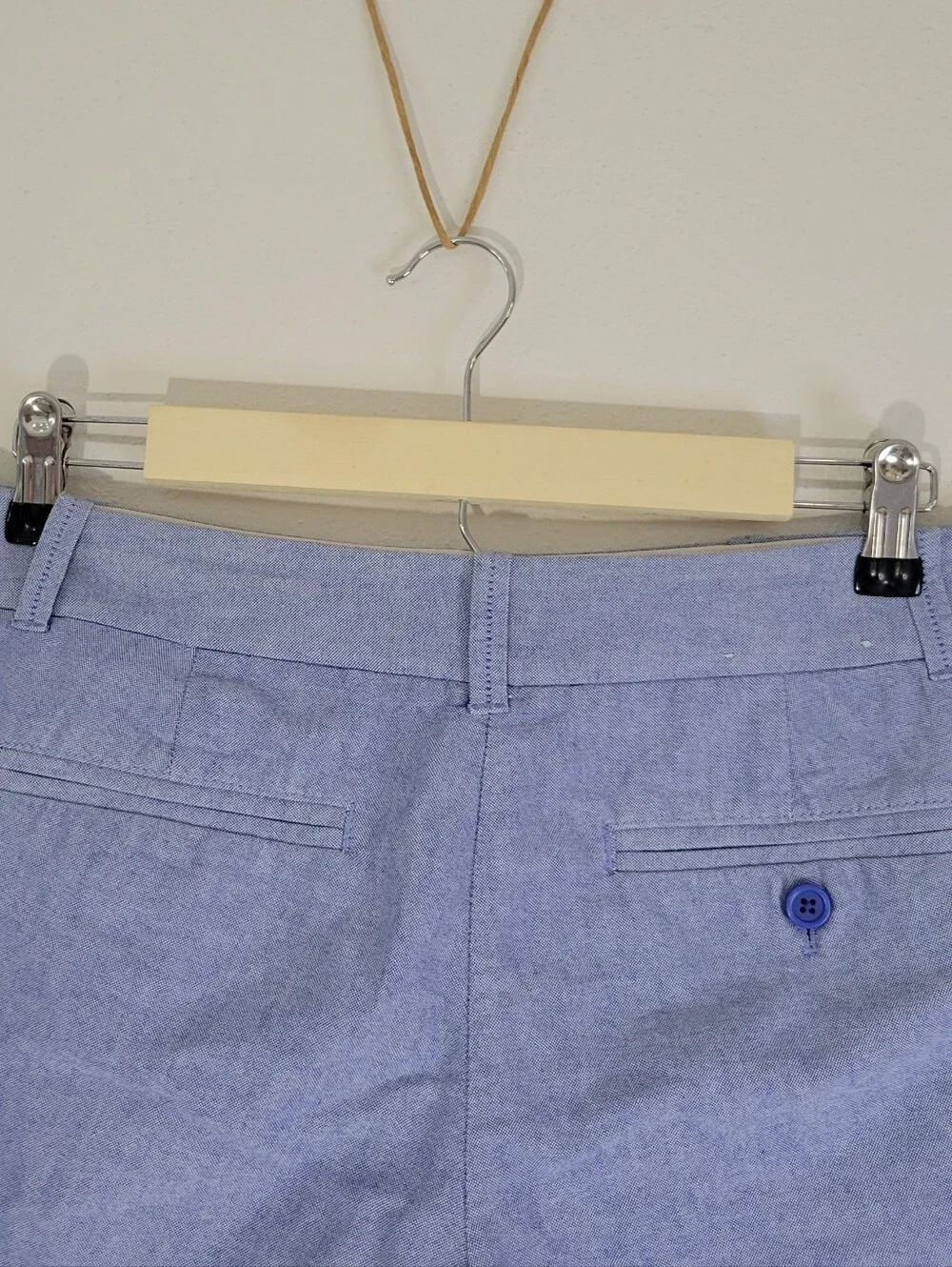 J. Crew Women Size 8 Light Blue Tailored Bermuda Shorts